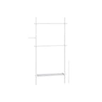 Clothing rack - from floor to ceiling - with matte black shelf