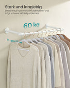 Clothing rod for the wall 30 x 84 x 7 cm