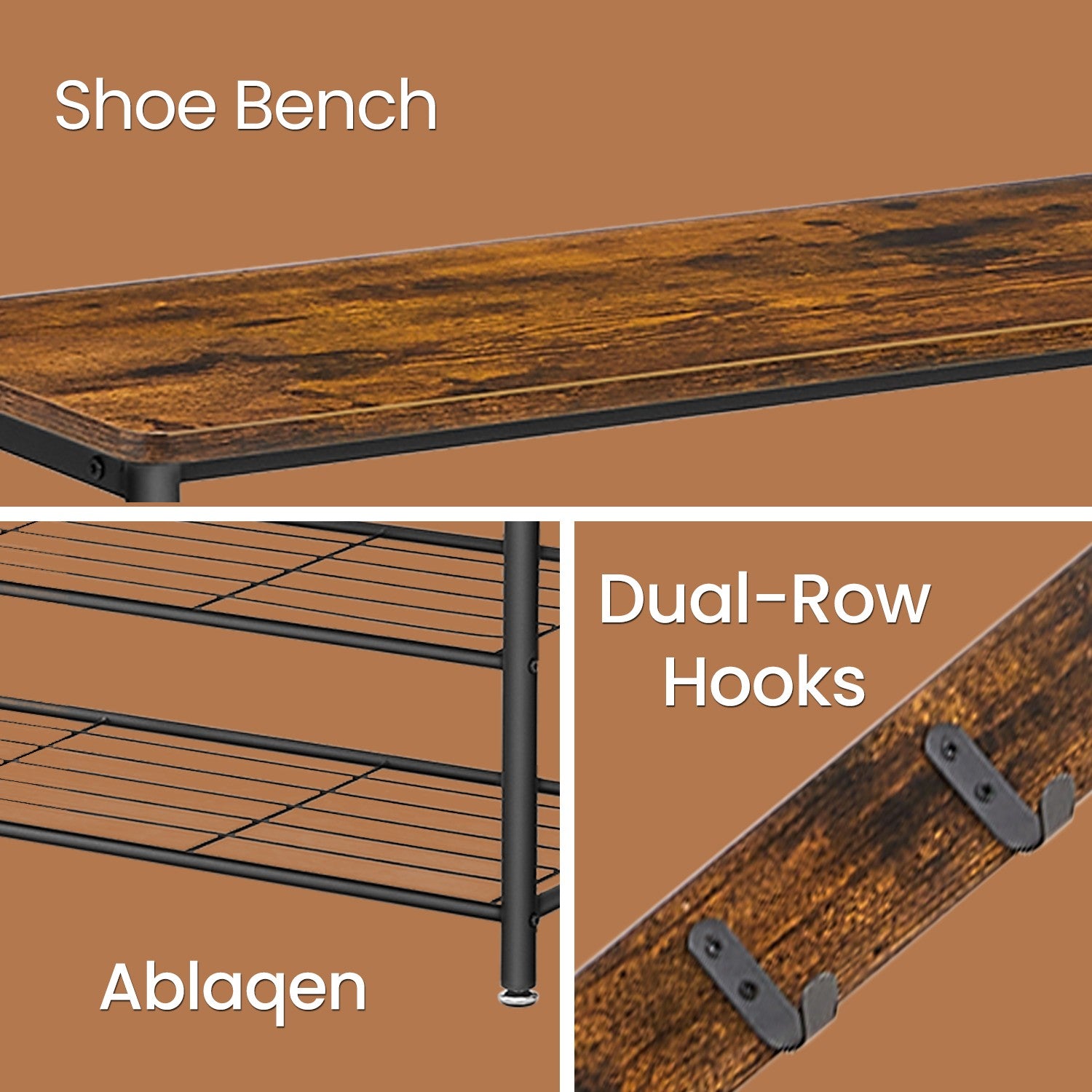 Coat rack - Detached clothing rack with storage space