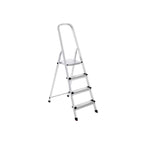 Household Radder - 4 Levels - Aluminum - Anti -slip - Silver