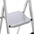 Household Radder - 4 Levels - Aluminum - Anti -slip - Silver