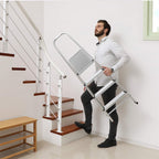 Household Radder - 4 Levels - Aluminum - Anti -slip - Silver