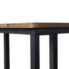 Side table - bedside table - on wheels - 50 x 35 x 60 cm - brown