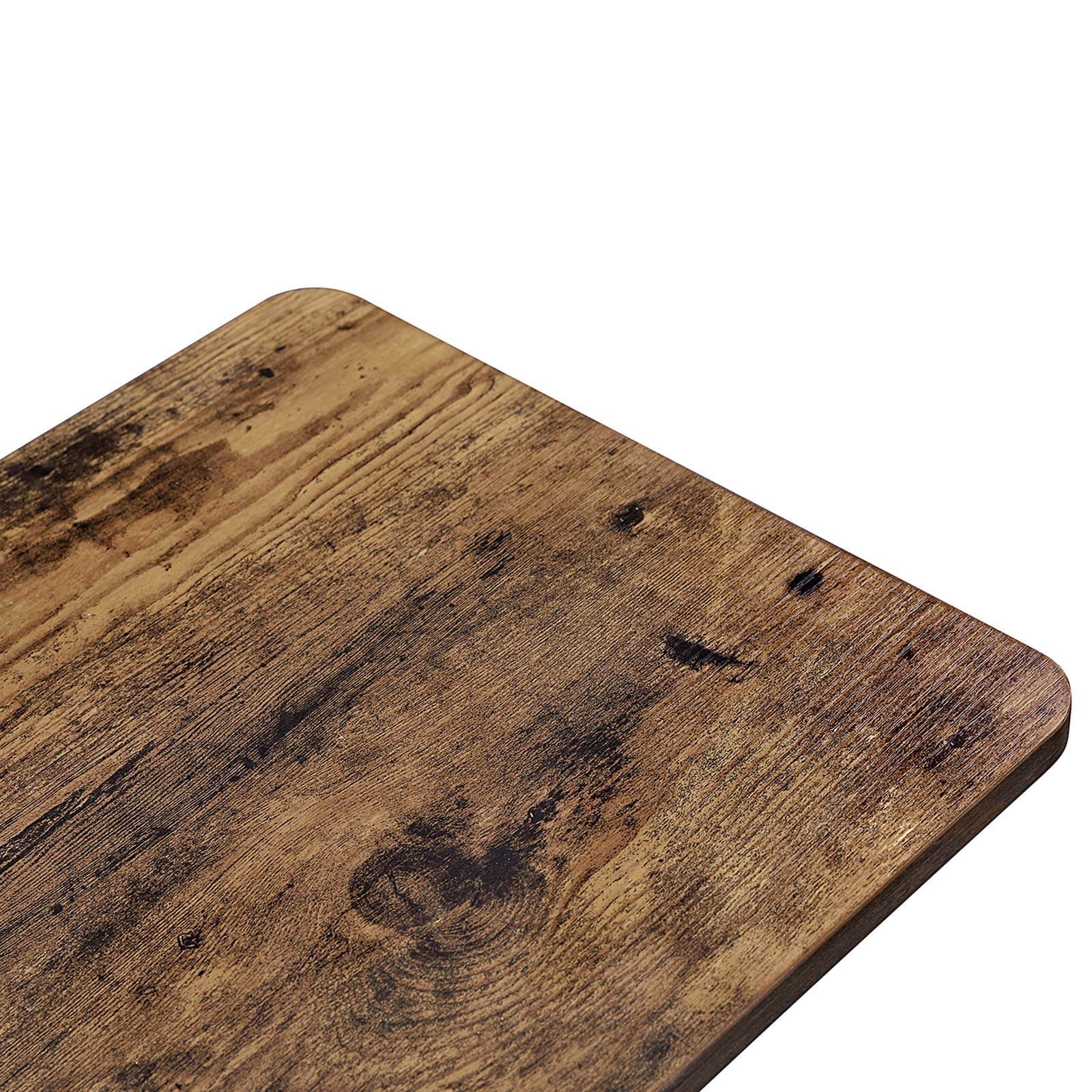 Side table - bedside table - on wheels - 50 x 35 x 60 cm - brown