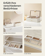 Jewelry box - 6 levels - White
