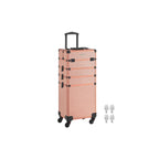 Cosmetic trunk-4-in-1-Make-up case-Champagne Gold