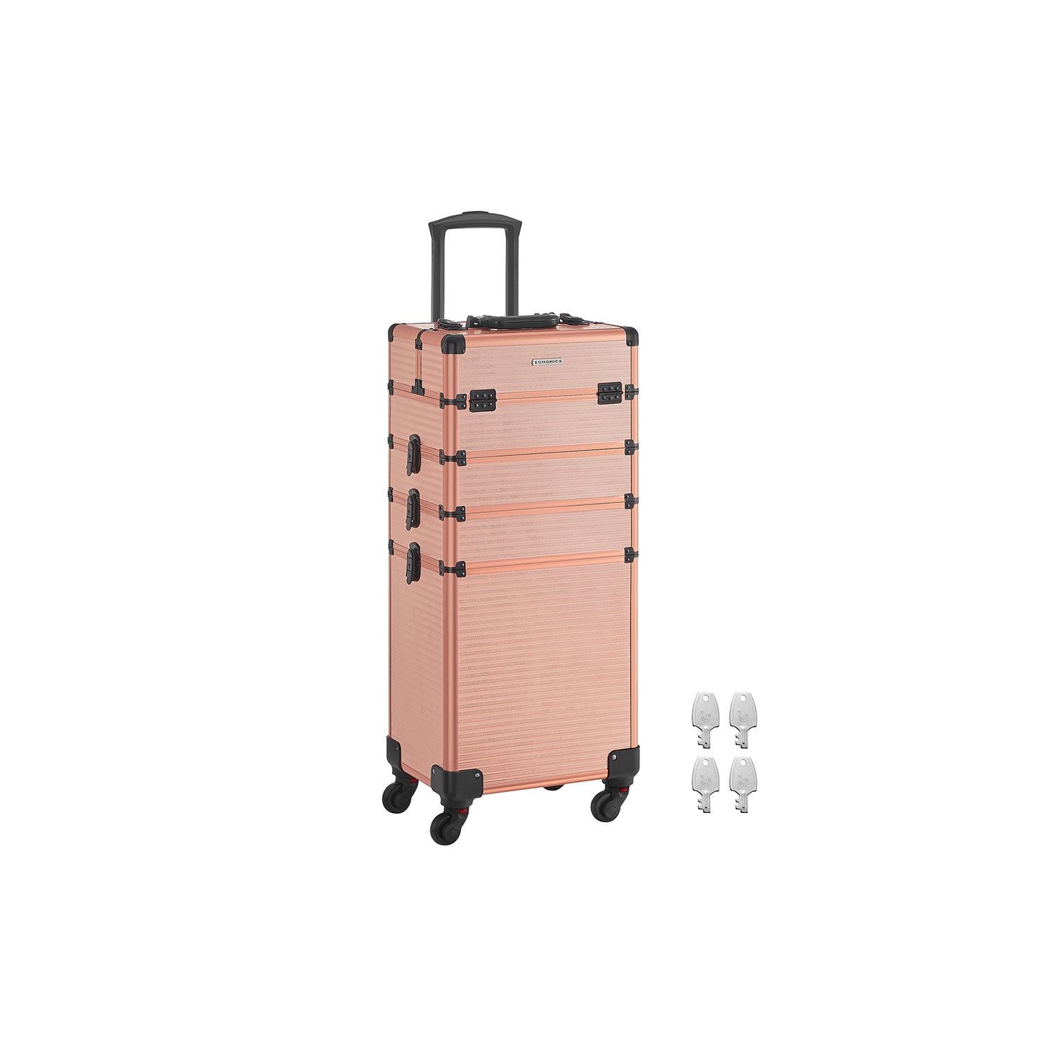 Cosmetic trunk-4-in-1-Make-up case-Champagne Gold