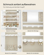 Wall cabinet - With mirror surface - White