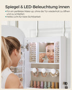 Wall cabinet - With mirror surface - White