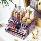 Cosmetic organizer - with drawers - lavender color