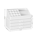 Make-up Organizer-White Acrylic