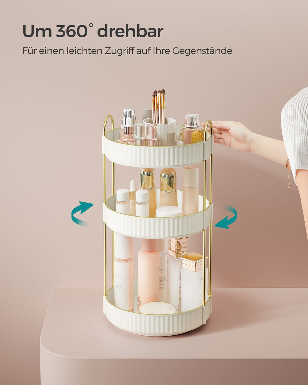 Make-up Organizer-Rotating-Gift Idea-Wolkwit