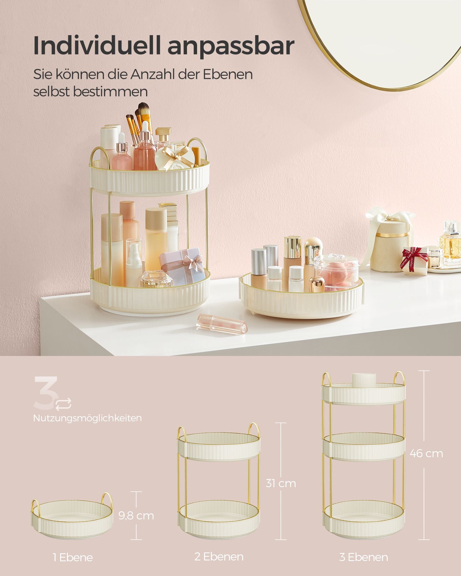 Make-up Organizer-Rotating-Gift Idea-Wolkwit