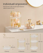 Make-up Organizer-3 levels-Gift Idea-Transparent