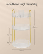 Make-up Organizer-3 levels-Gift Idea-Transparent
