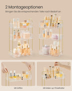 Rectangular Make-up Organizer-Gift Idea-Transparent