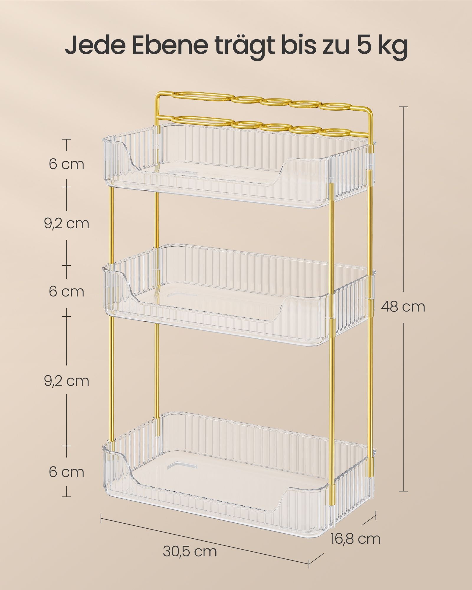 Rectangular Make-up Organizer-Gift Idea-Transparent