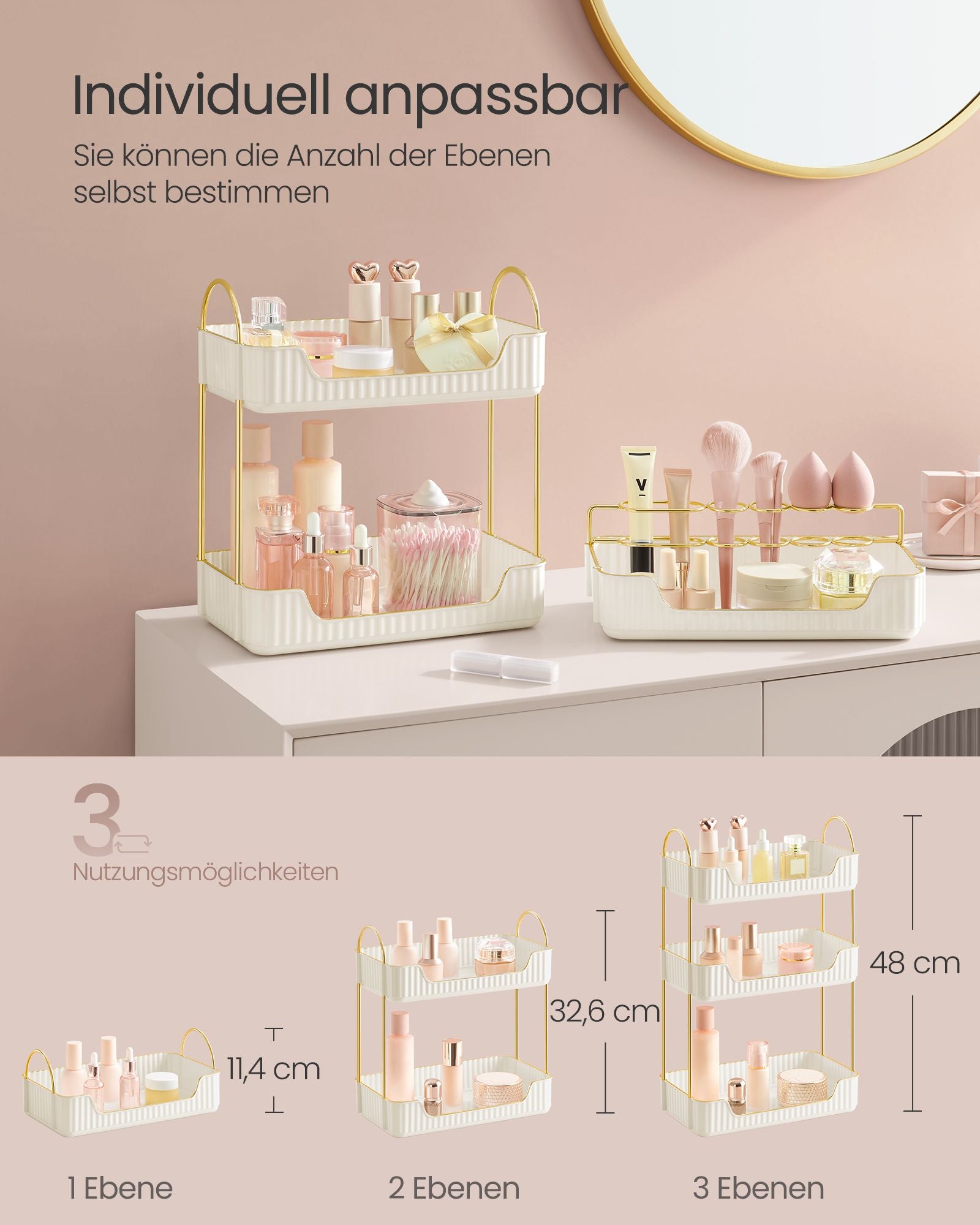 Rectangular Make-up Organizer-Gift Idea-Wolkwit