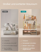 Make-up organizer 4 levels 20 x 32 x 39.1 cm, transparent