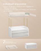 Make-up organizer 4 levels 20 x 32 x 39.1 cm, transparent