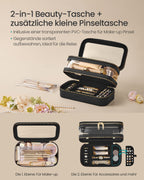 Make-up bag with jewelry box ink-black