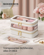 Make-up bag with jewelry box Wolk White