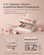 Make-up bag with jewelry box Wolk White