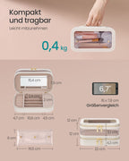 Make-up bag with jewelry box Wolk White