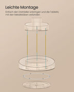 Turning make-up organizer with extra transparent container
