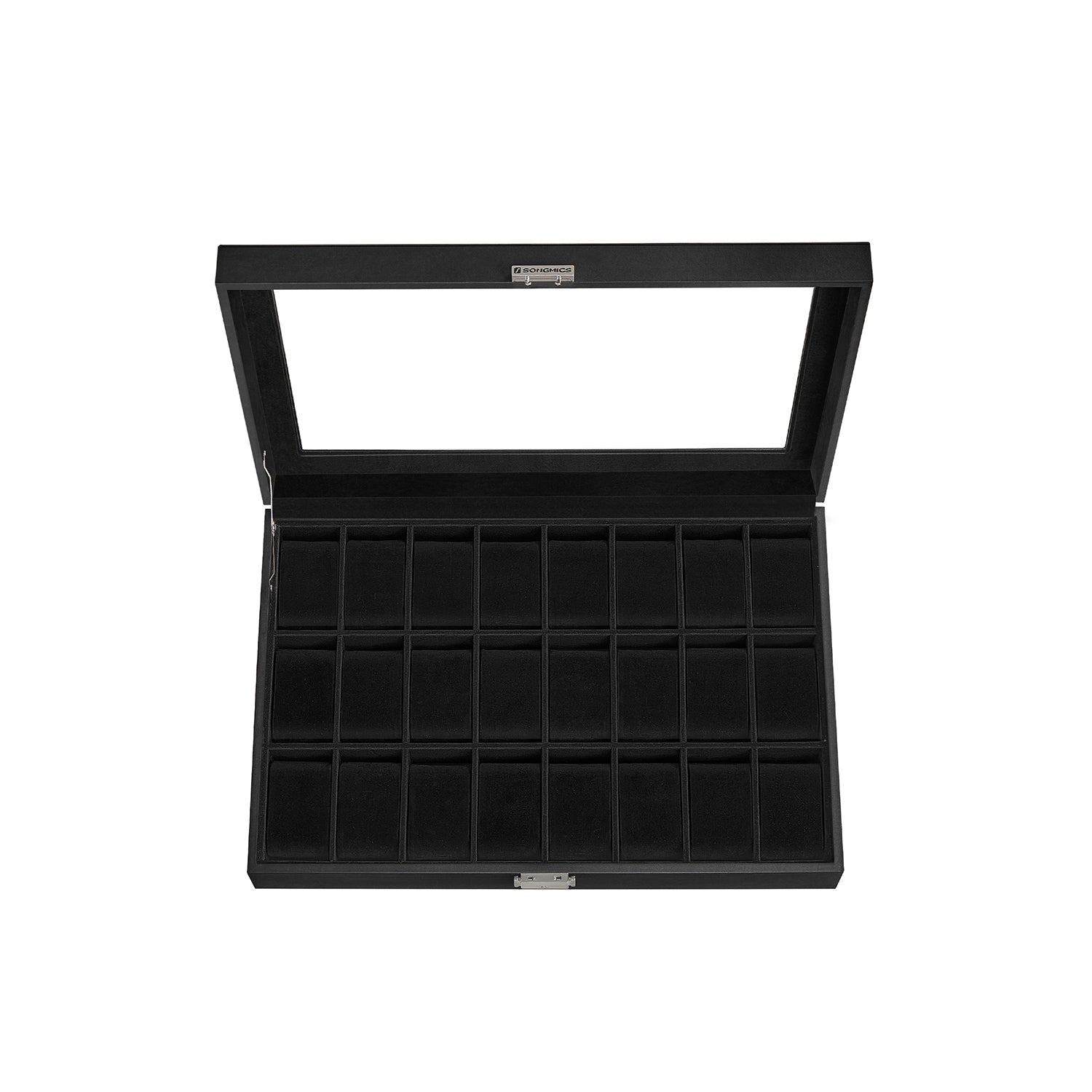 Watch box - Lockable - Organizer - Black