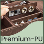 Watchbox with glass lid - 2 layers for 12 watches