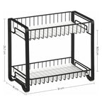 Herb rack - kitchen rack - countertop organizer - bathroom rack - black
