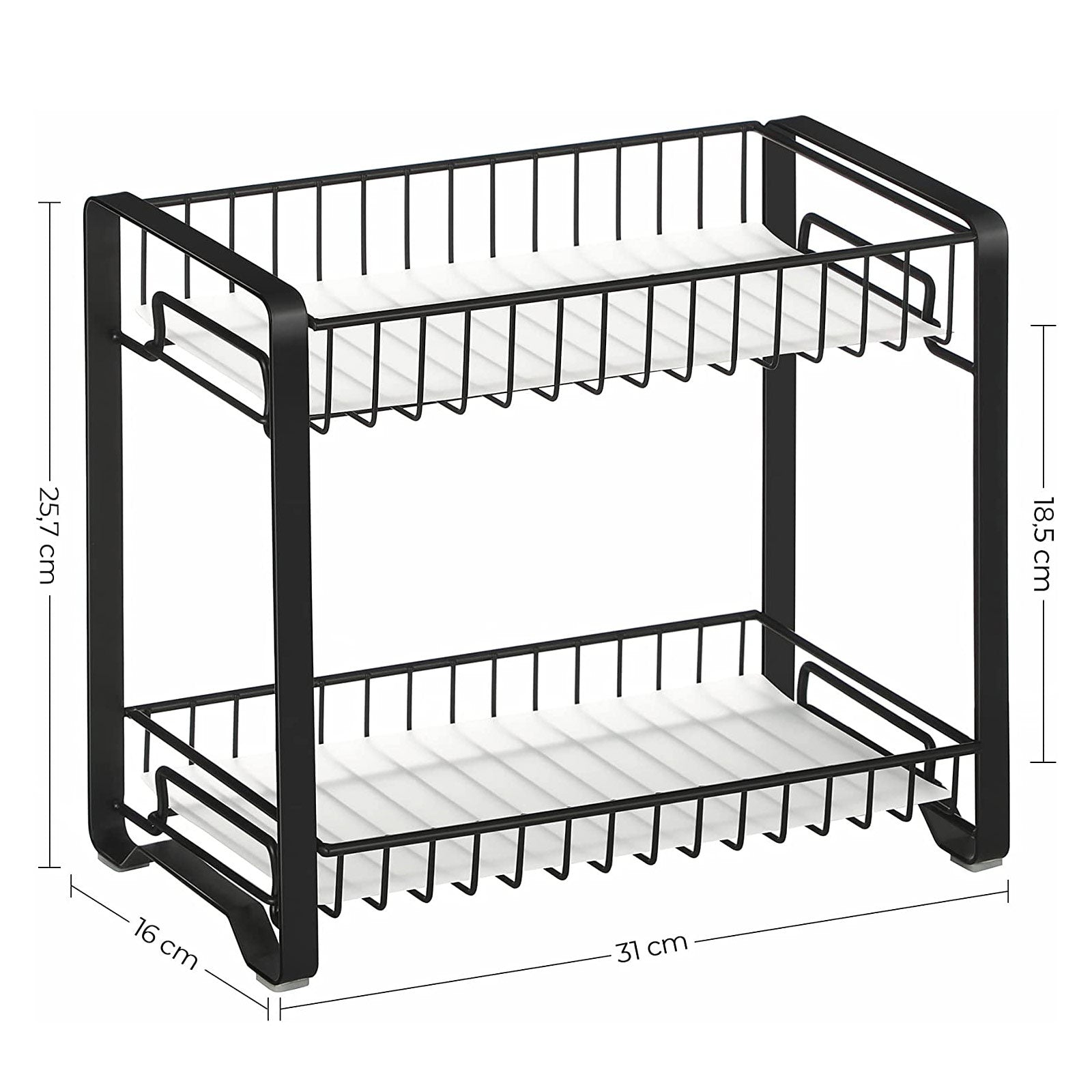 Herb rack - kitchen rack - countertop organizer - bathroom rack - black
