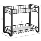 Herb rack - kitchen rack - countertop organizer - bathroom rack - black