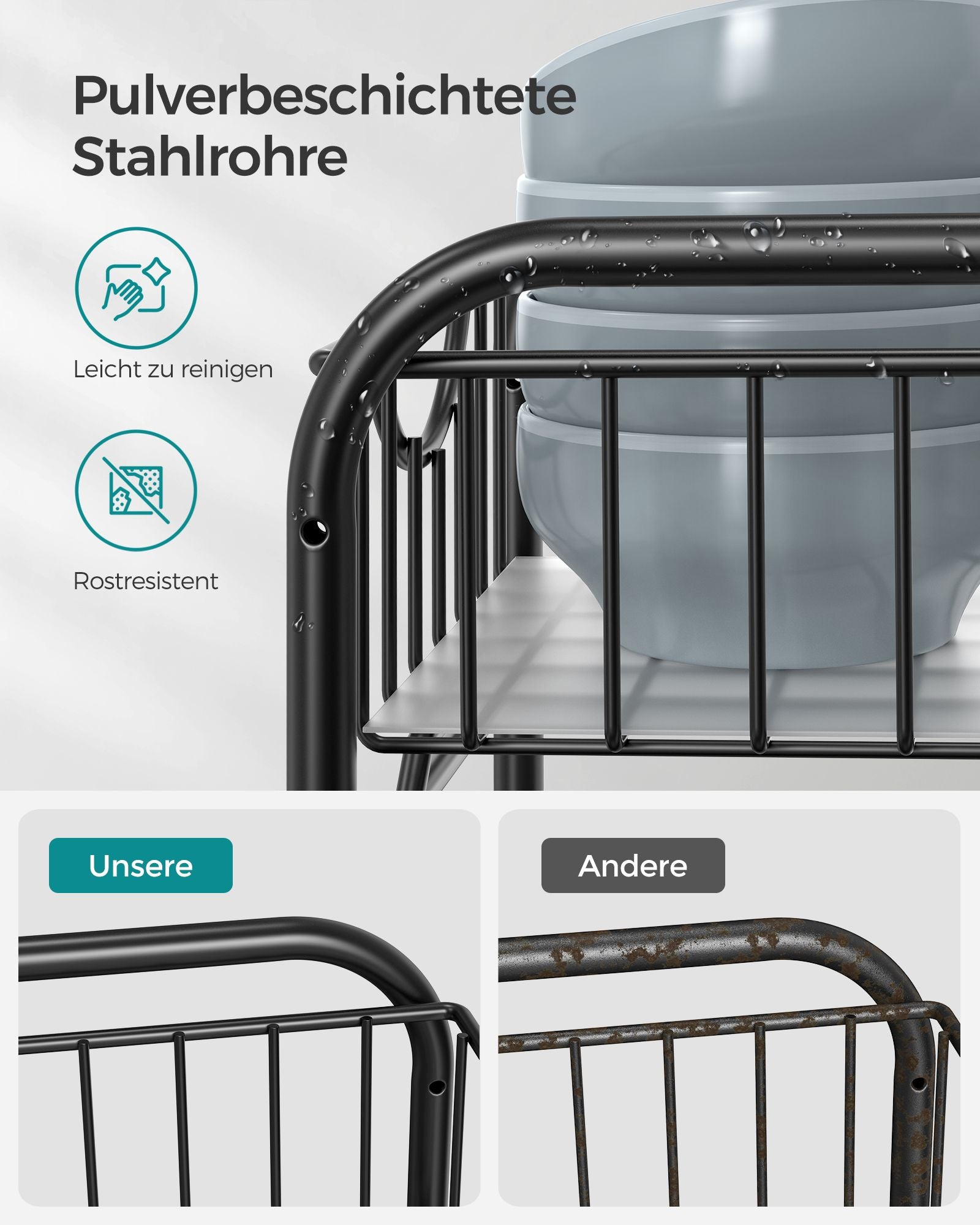 Kitchen Casting Organizer - Stackable - Classic Black