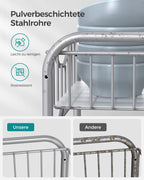 Kitchen Casting Organizer - Set Of 2 - Metallic Silver