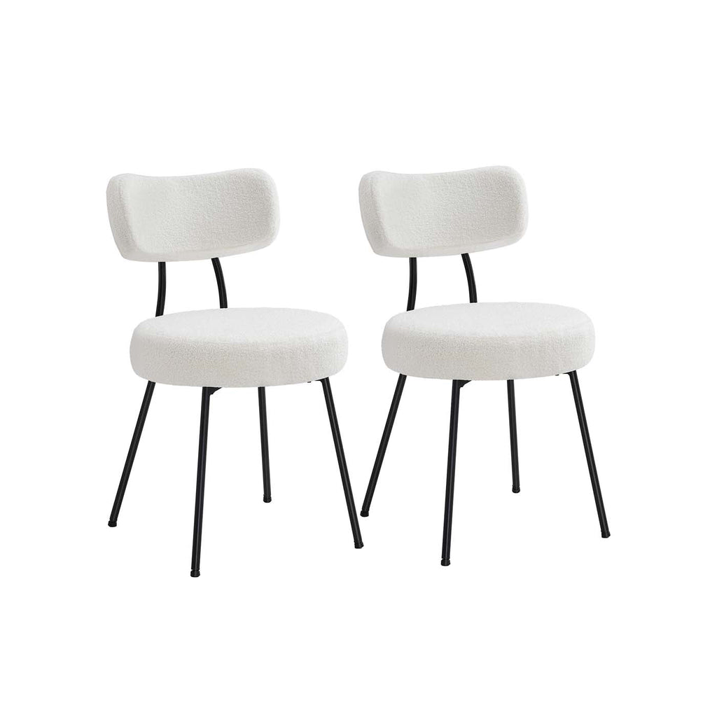 Dining room chair set of 2 with membrane surface ink -black