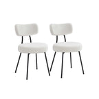 Dining room chair set of 2 with membrane surface ink -black