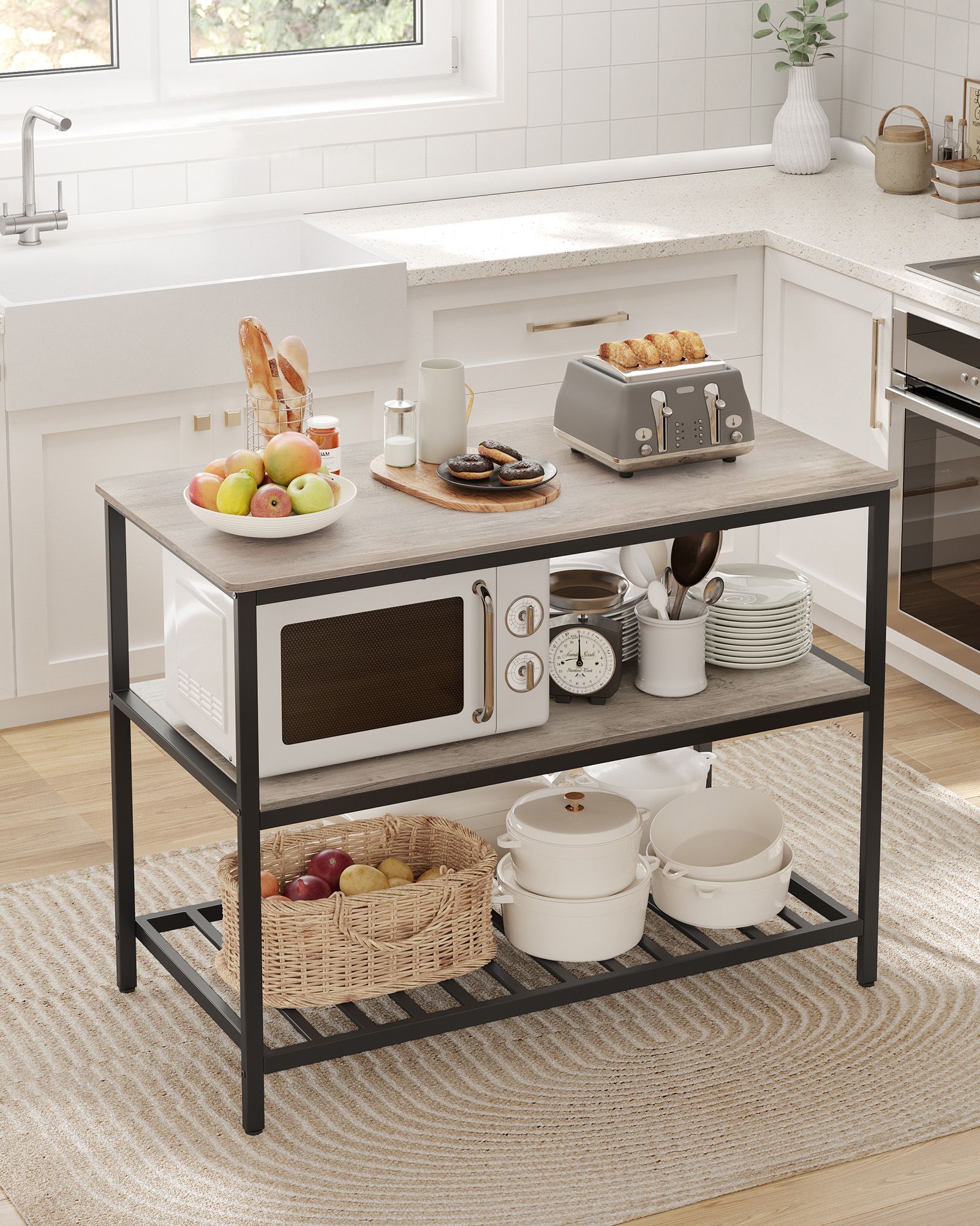 Kitchenplank - 3 levels - 60 × 120 × 90 cm - Industrial Design