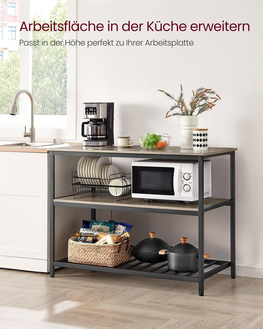 Kitchenplank - 3 levels - 60 × 120 × 90 cm - Industrial Design