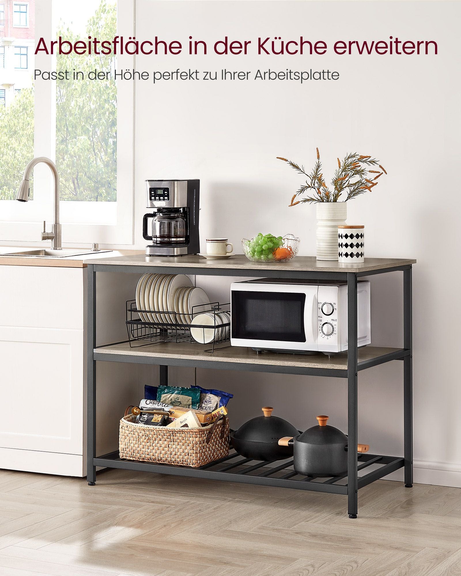 Kitchenplank - 3 levels - 60 × 120 × 90 cm - Industrial Design