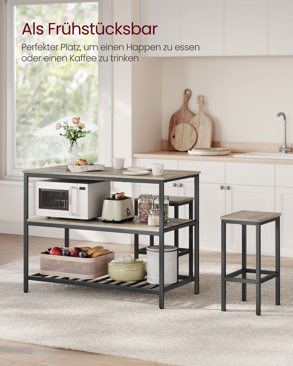 Kitchenplank - 3 levels - 60 × 120 × 90 cm - Industrial Design