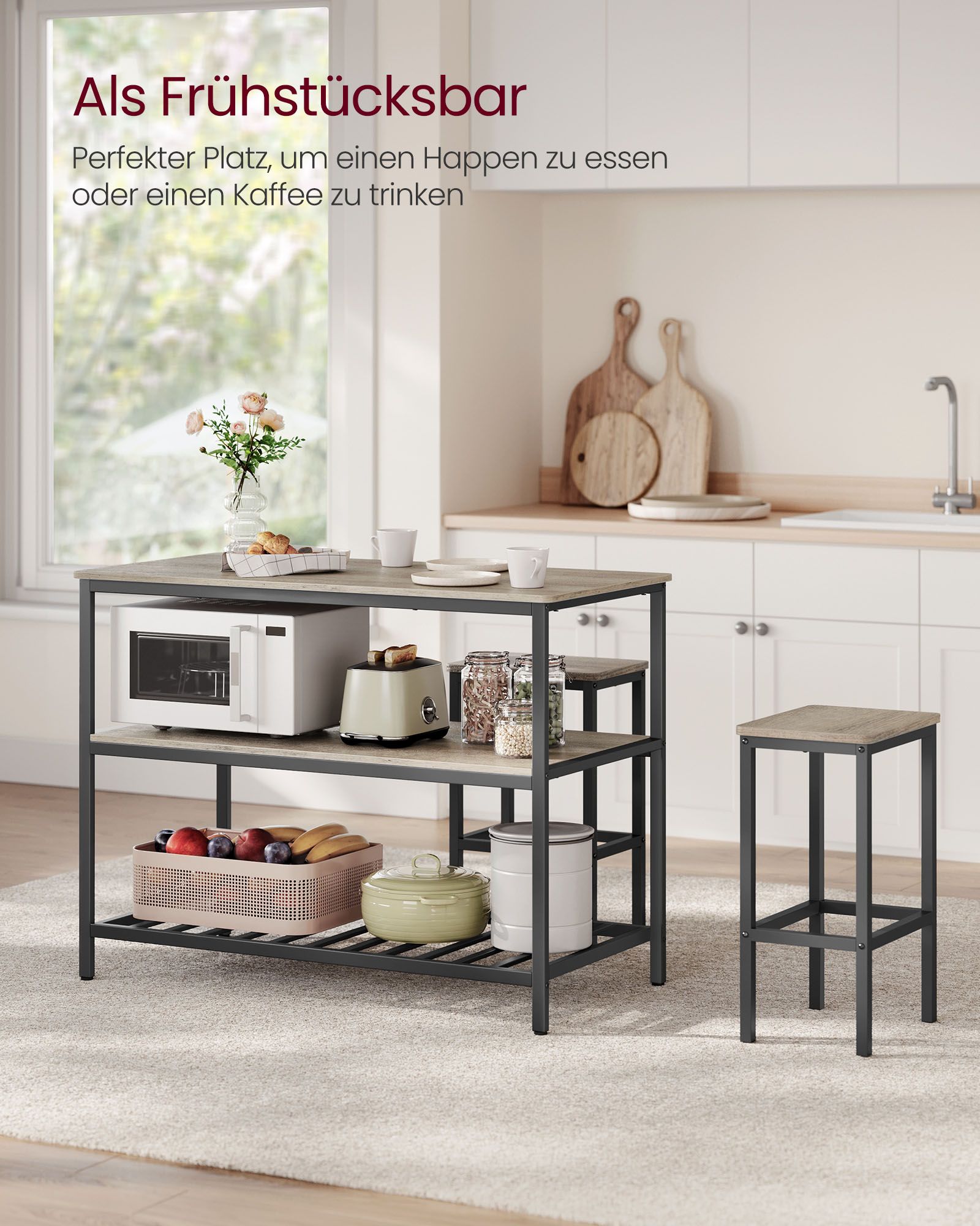 Kitchenplank - 3 levels - 60 × 120 × 90 cm - Industrial Design