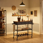 Kitchen trolley - on wheels - Industrial style