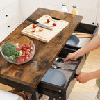 Kitchen trolley - on wheels - Industrial style