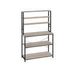 Kitchenplank 6 levels 40 x 100 x 167 cm Gray-black
