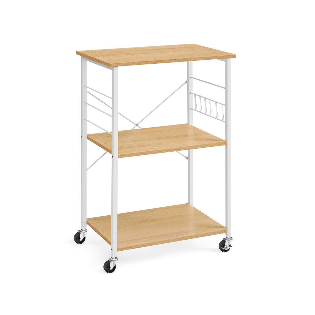 Kitchen rack - on wheels - with 3 levels