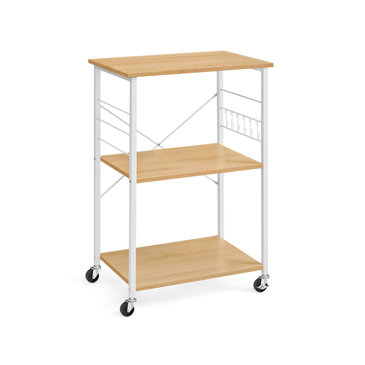 Kitchen rack - on wheels - with 3 levels