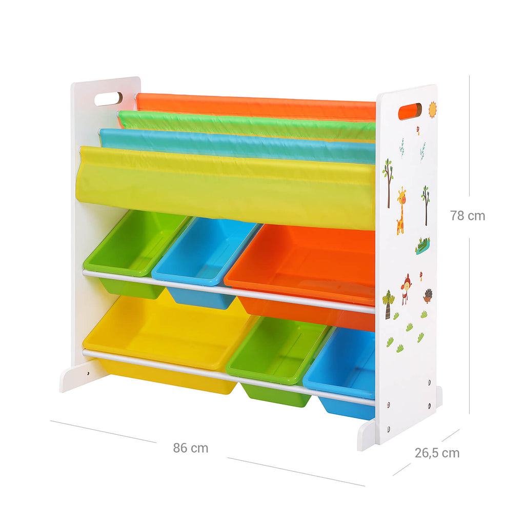 Children's cabinet - For Toys and Books - Colorful