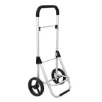 Groceral trolley - Foldable - With refrigerator compartment - Sturdy design - Gray